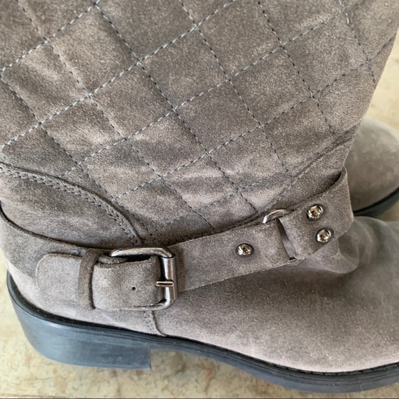 Aquatalia by Marvin K. Gray Quilted Boots Size 7 - Picture 8 of 9